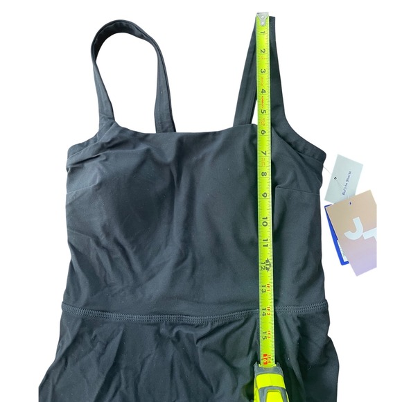 JoyLab Womens Black Active Exercise Dress Built-in Shorts Square Neck XS NEW - Picture 5 of 12